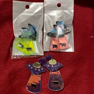 Spaceship Earrings